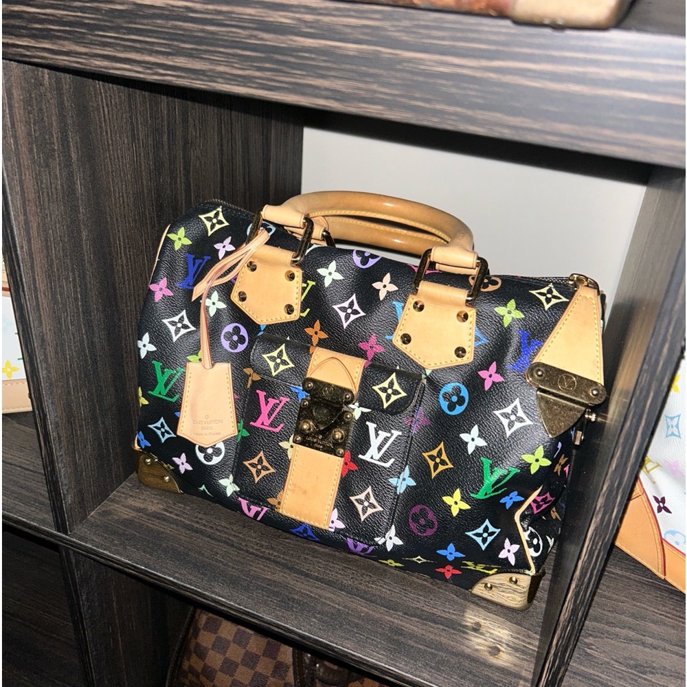 Louis Vuitton Takashi Murakami speedy 30 multicolor noir